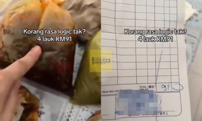 “Logik la, ambil lauk pun banyak” – Wanita terkejut harga 4 jenis lauk cecah RM91 cetus perdebatan