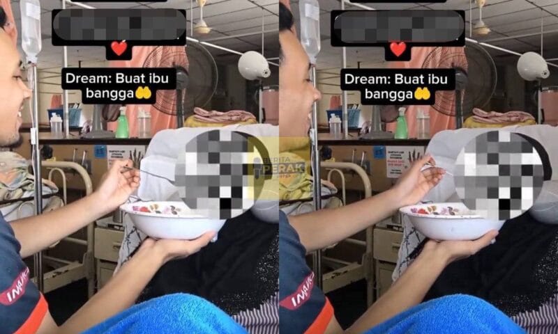 “Ini rahsia Tuhan” – Lelaki pilih kerjaya jaga ibu sakit buat netizen kagum