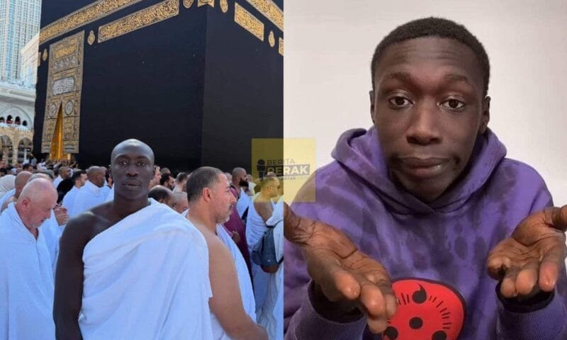 “Terima kasih Allah kerana menjadi satu-satunya harapanku” – TikToker terkenal, Khaby Lame tunai umrah