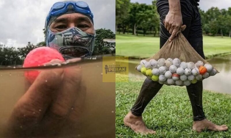 Pesara tentera laut raih RM8k sebulan hasil kutip bola golf