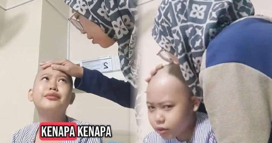 “Kakak sakit, kakak dah tak tahan..” – Ibu peluk anak hidap kanser runtun hati ramai