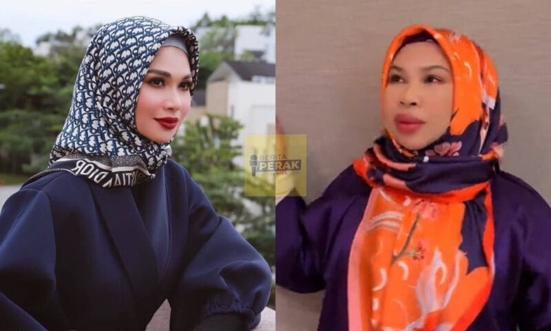 Netizen puji Datuk Vida cantik bertudung bawal, nampak macam Anzalna