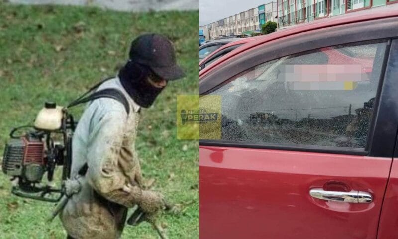 Wanita kongsi cara buat tuntutan ganti rugi jika cermin kereta pecah terkena batu orang mesin rumput