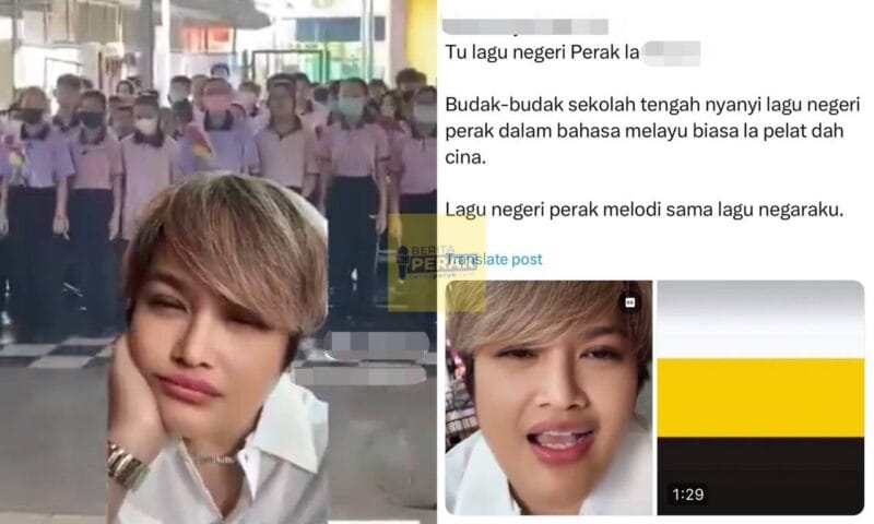 Dakwa Negaraku dinyanyi dalam bahasa Cina, orang Perak sekolahkan ‘Ratu Naga’ Dakwa Negaraku dinyanyi dalam bahasa Cina, orang Perak sekolahkan ‘Ratu Naga’