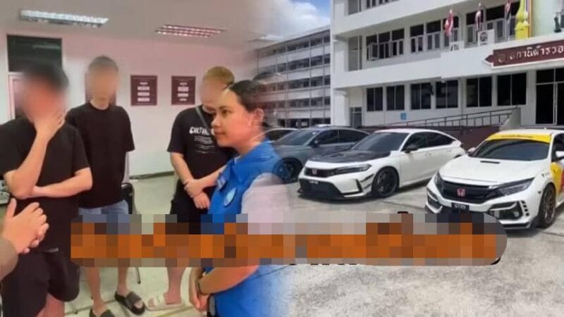 Ganggu ketenteraman awam, polis Thailand ‘sekolahkan’ pemandu Civic Type R, Mercedes dari Malaysia Ganggu ketenteraman awam, polis Thailand ‘sekolahkan’ pemandu Civic Type R, Mercedes dari Malaysia