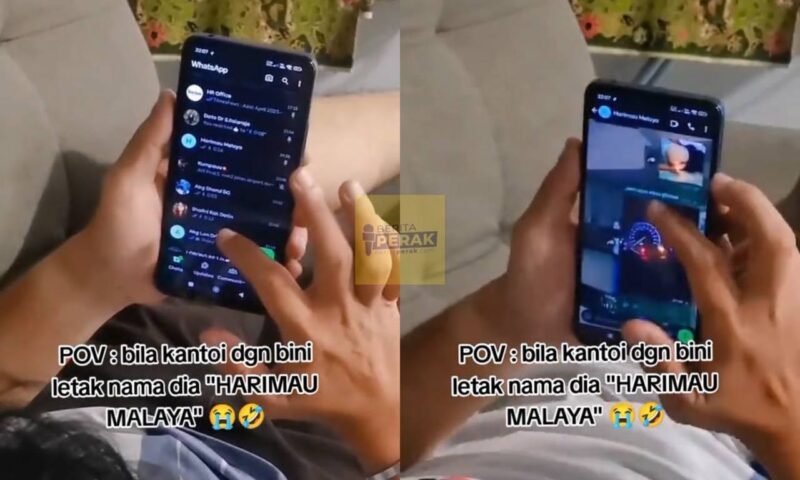 Suami kantoi simpan nombor telefon isteri letak nama ‘Harimau Malaya’ Suami kantoi simpan nombor telefon isteri letak nama ‘Harimau Malaya’