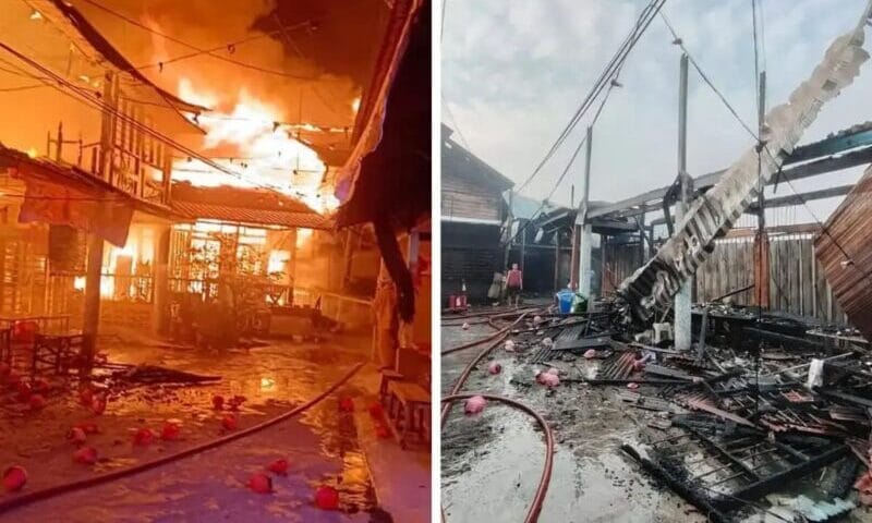 23 premis termasuk 21 rumah musnah dalam kebakaran di Hutan Melintang 23 premis termasuk 21 rumah musnah dalam kebakaran di Hutan Melintang