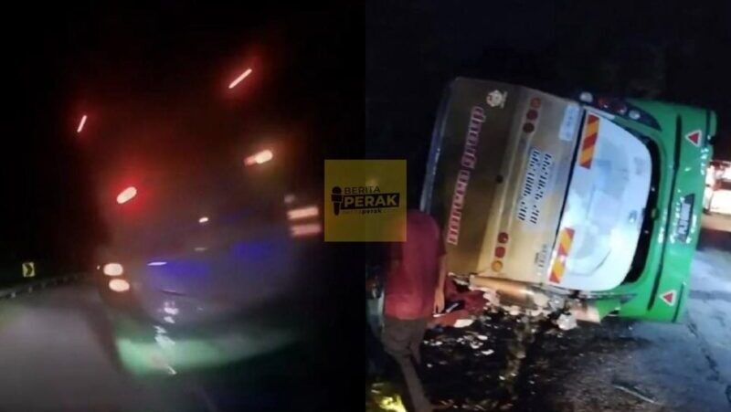 Nahas UPSI: Tular rakaman ‘dashcam’ tunjuk bas dipandu laju Nahas UPSI: Tular rakaman ‘dashcam’ tunjuk bas dipandu laju