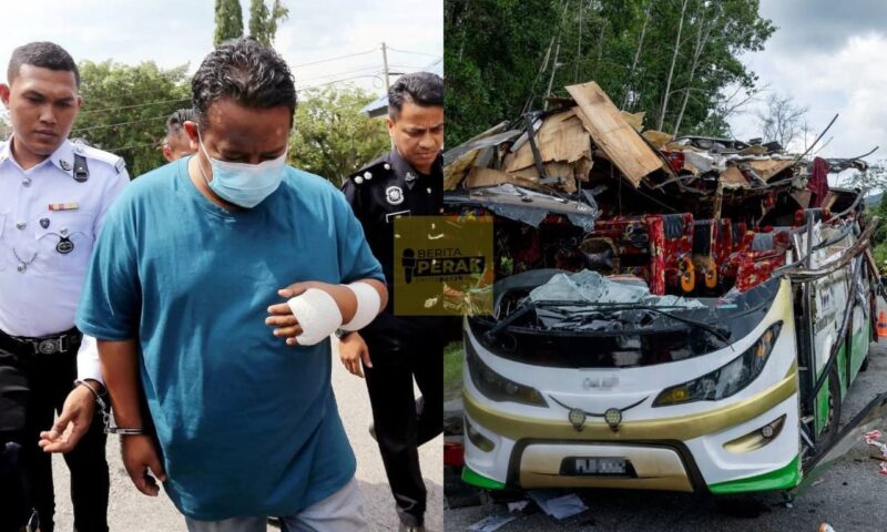 Pemandu bas nahas pelajar UPSI mengaku tidak bersalah memandu berbahaya